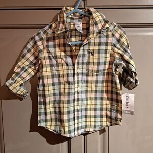 Carter's boys 18 month button up top New